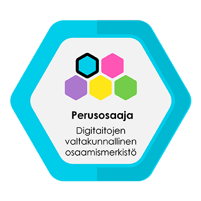 Osaamismerkki: Digitaidot - Perusosaaja