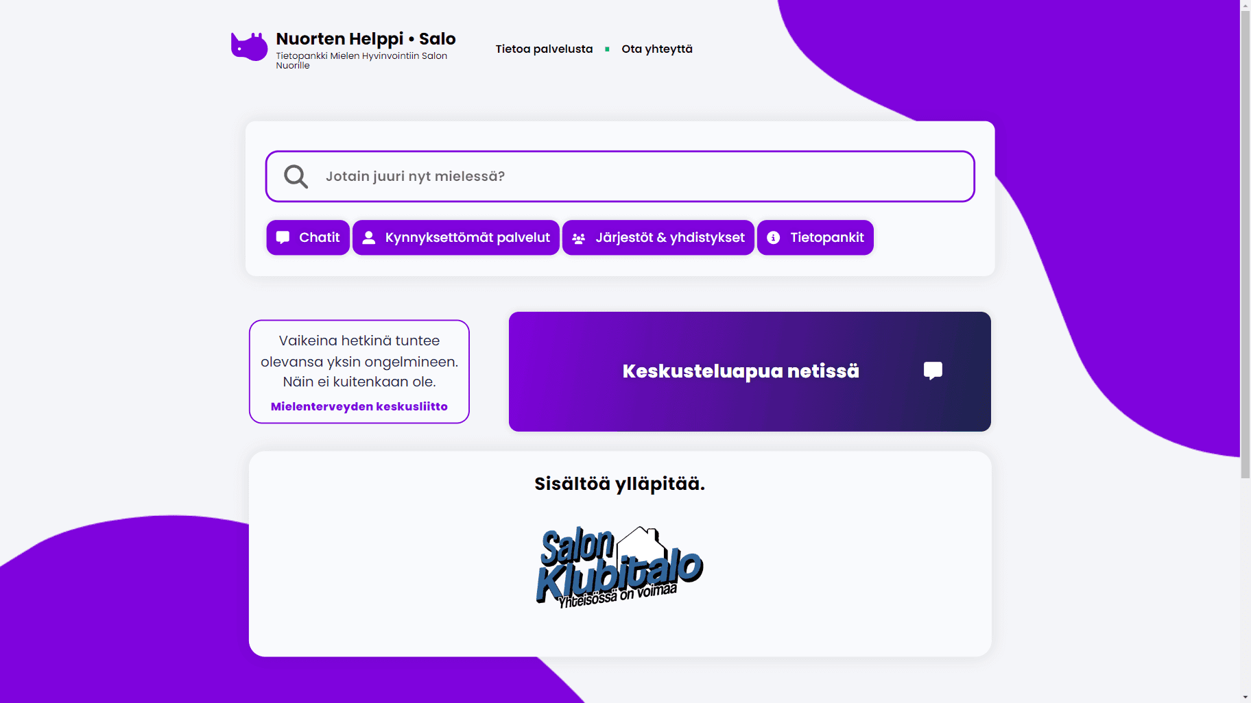 NuortenHelppi.fi WordPress verkkosivuston toteutus