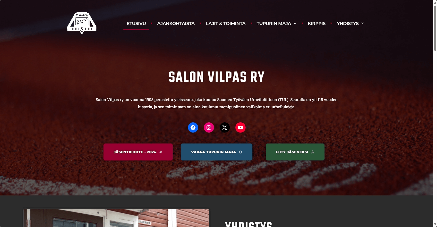 WordPress verkkosivusto salolaiselle yleisseuralle